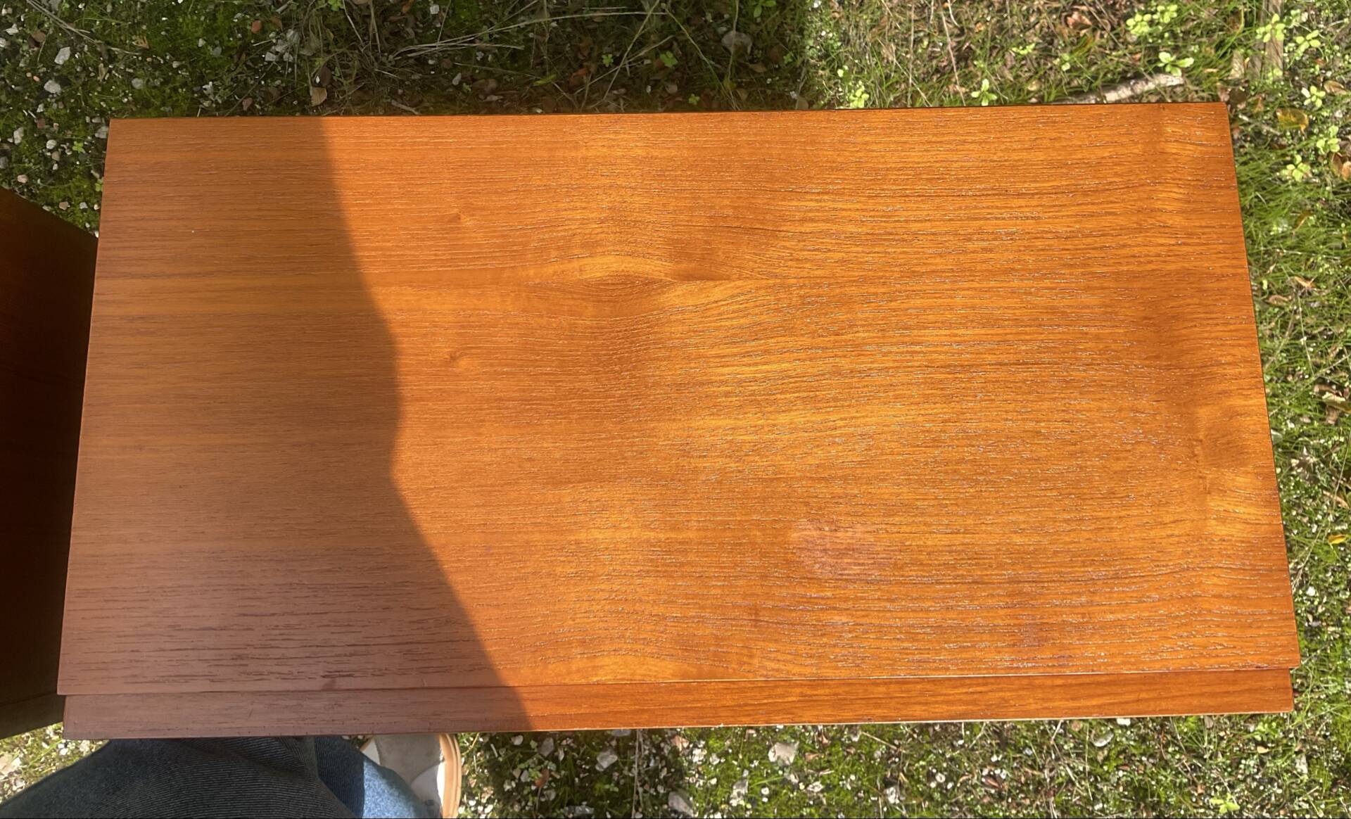 Pair of Scandinavian teak bedside tables from the 60s-70s.