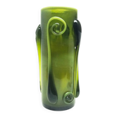 Art Nouveau vase, glass, designed by J. Słuczan-Orkusz, Poland, 1970s