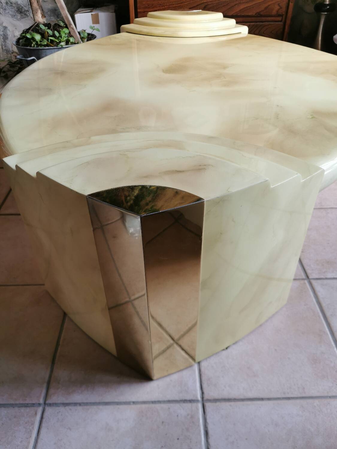 Vintage lacquered coffee table