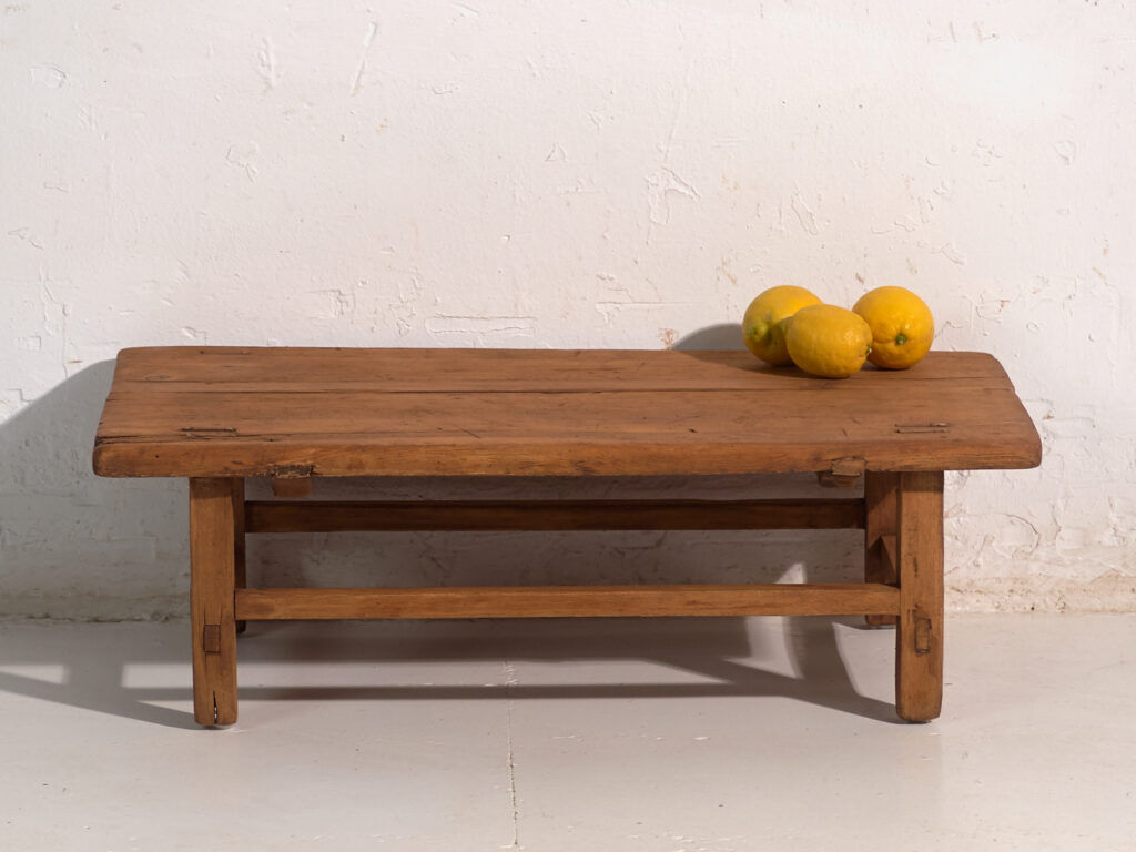 Antique pine coffee table – China, circa 1890