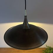 Suspension vintage en laiton attribuée à Florian Schulz - Lampe design allemande faite main