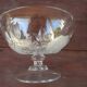 opalescent glass/crystal bowl on a stand