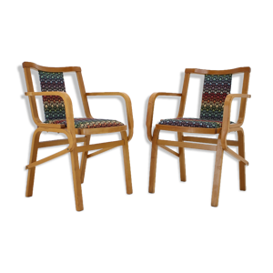 Ensemble de deux fauteuils des années 1970 par Ton, Tchécoslovaquie