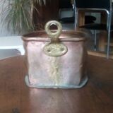 Old workshop box in copper and brass
