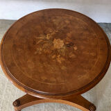 Napoleon era inlaid pedestal table 3