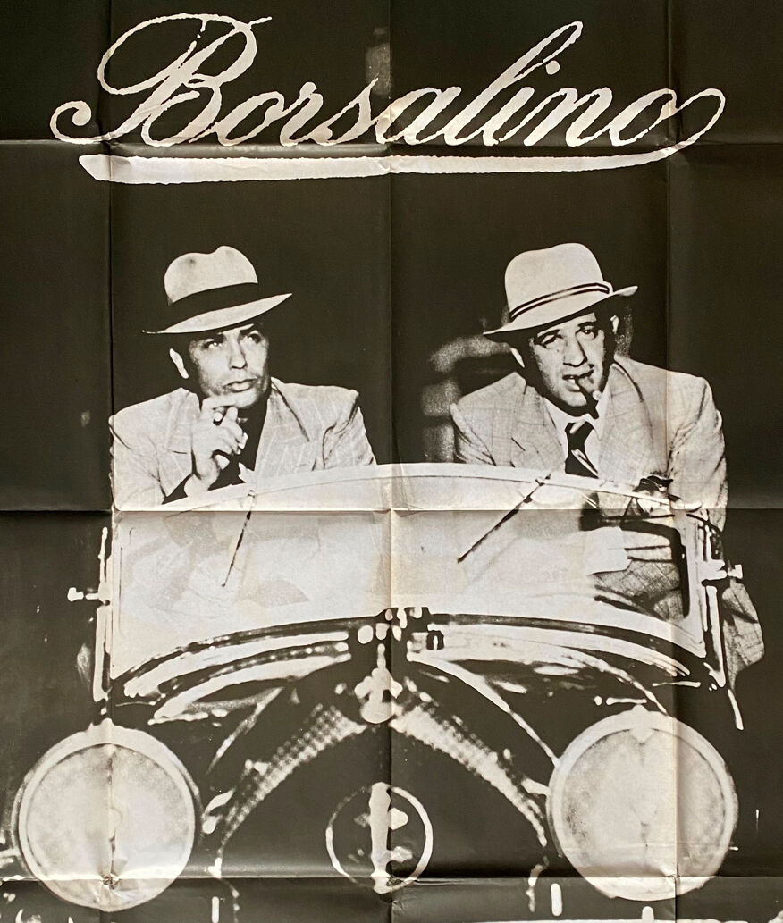 Affiche cinéma "Borsalino" Alain Delon, Jean-Paul Belmondo 120x160cm |  Selency