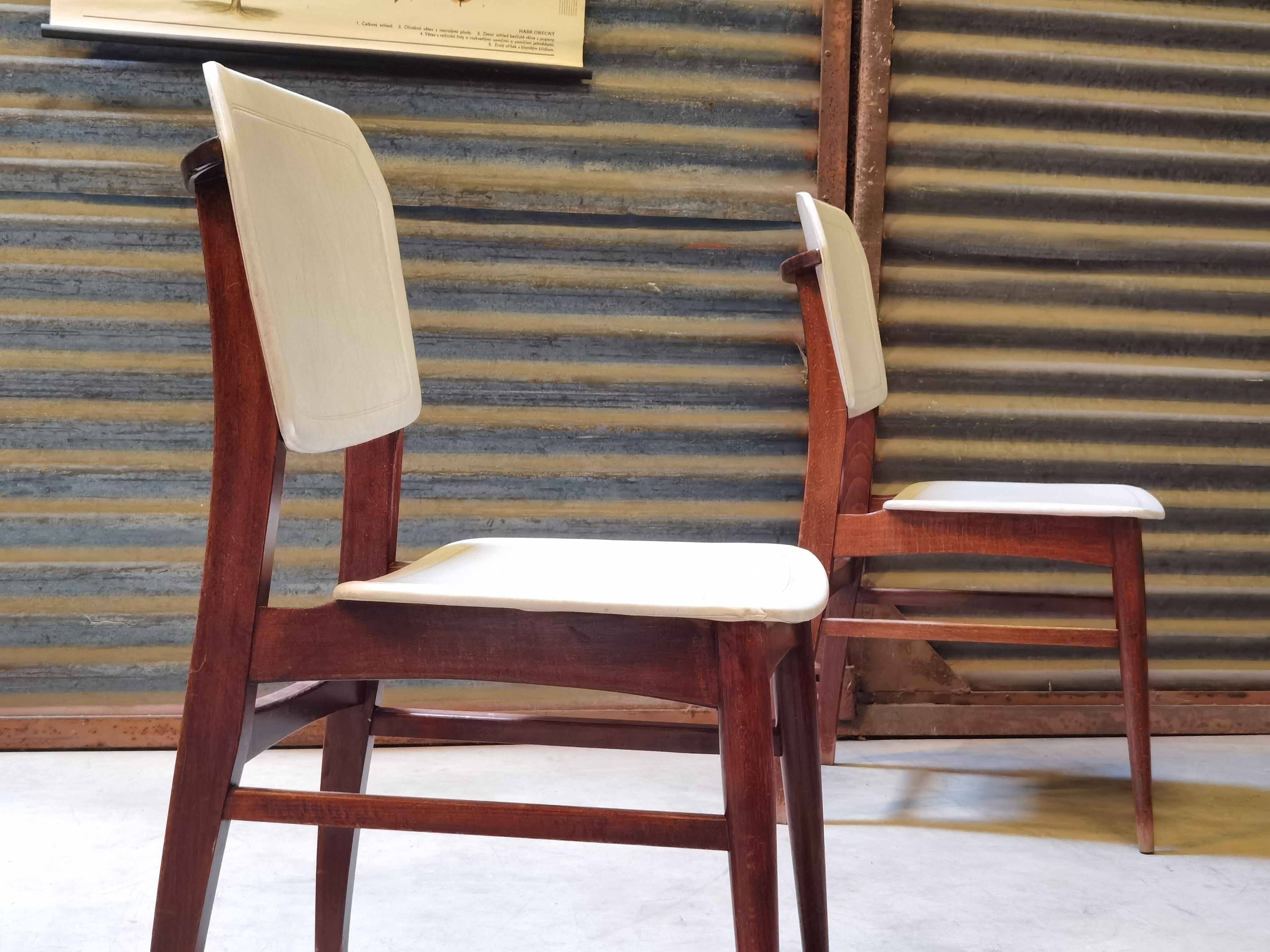 Lot de 4 chaises allemande Kondor Möbelwerk 1960