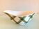 Moulin des Loups green tablecloth model gravy boat / 50s-60s