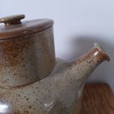 Pyrite stoneware teapot, signature to identify