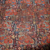 Handmade Oriental antique carpet 149cm x 195cm 1840s