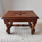 Antique footrest stool