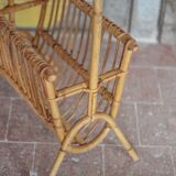 Rattan magazine holder, wicker magazine holder, magazine storage, magazine rack