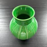 Cracked earthenware vase