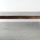 Large rustic dining table made of atmospheric elm wood with fine details