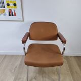Vintage two-tone skai armchair