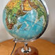 Vintage luminous earth globe