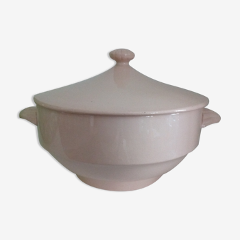 Powder pink soup bowl