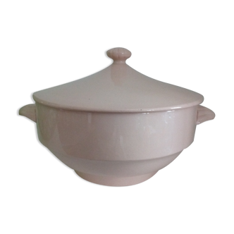 Powder pink soup bowl