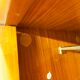 Wardrobe 1970 teak 4 doors half wardrobe half shelf 182 cm
