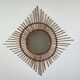Rattan mirror 60
