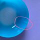 5 ramequins huile lesieur en verre bleu
