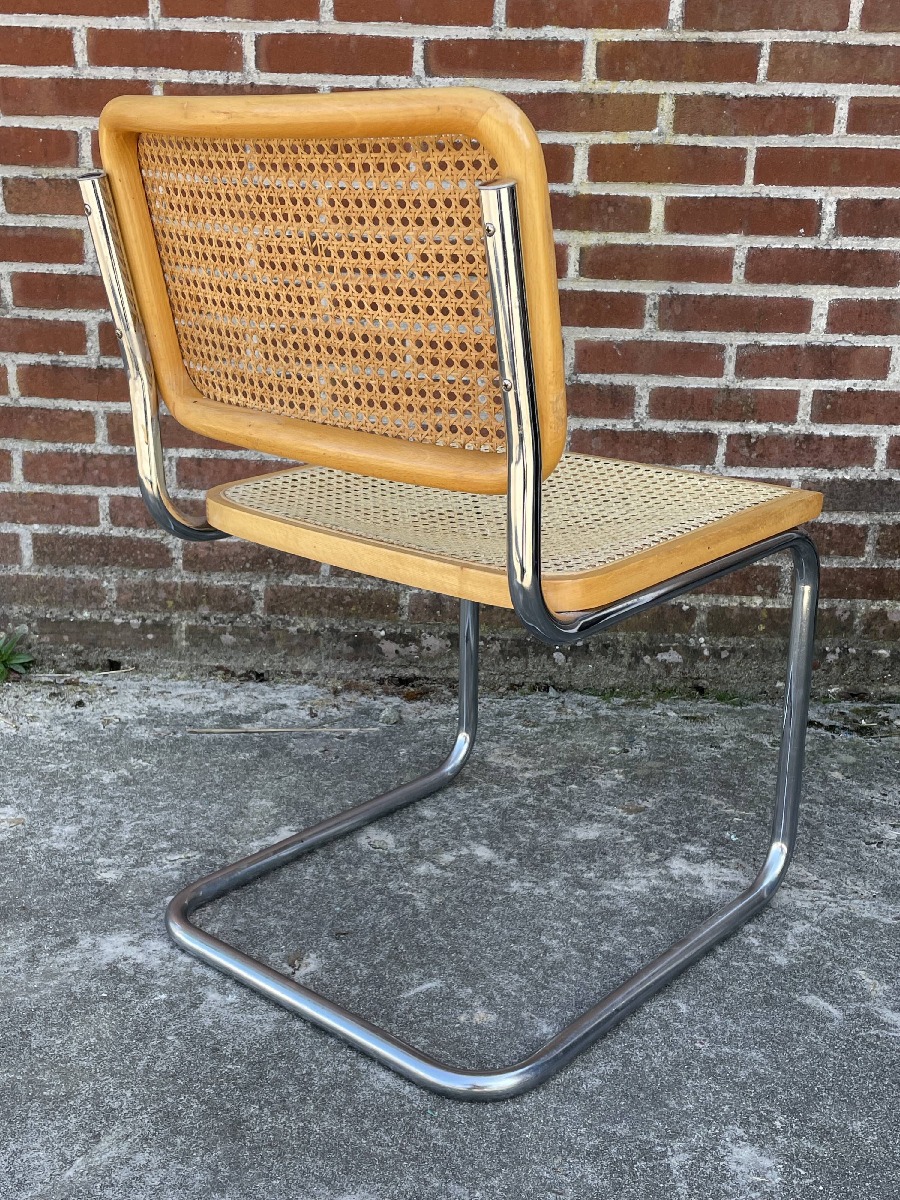 Cesca design chair model b32 in chrome