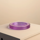 Purple crystal pocket trays by Sergio Asti for Arnolfo di Cambio 60's