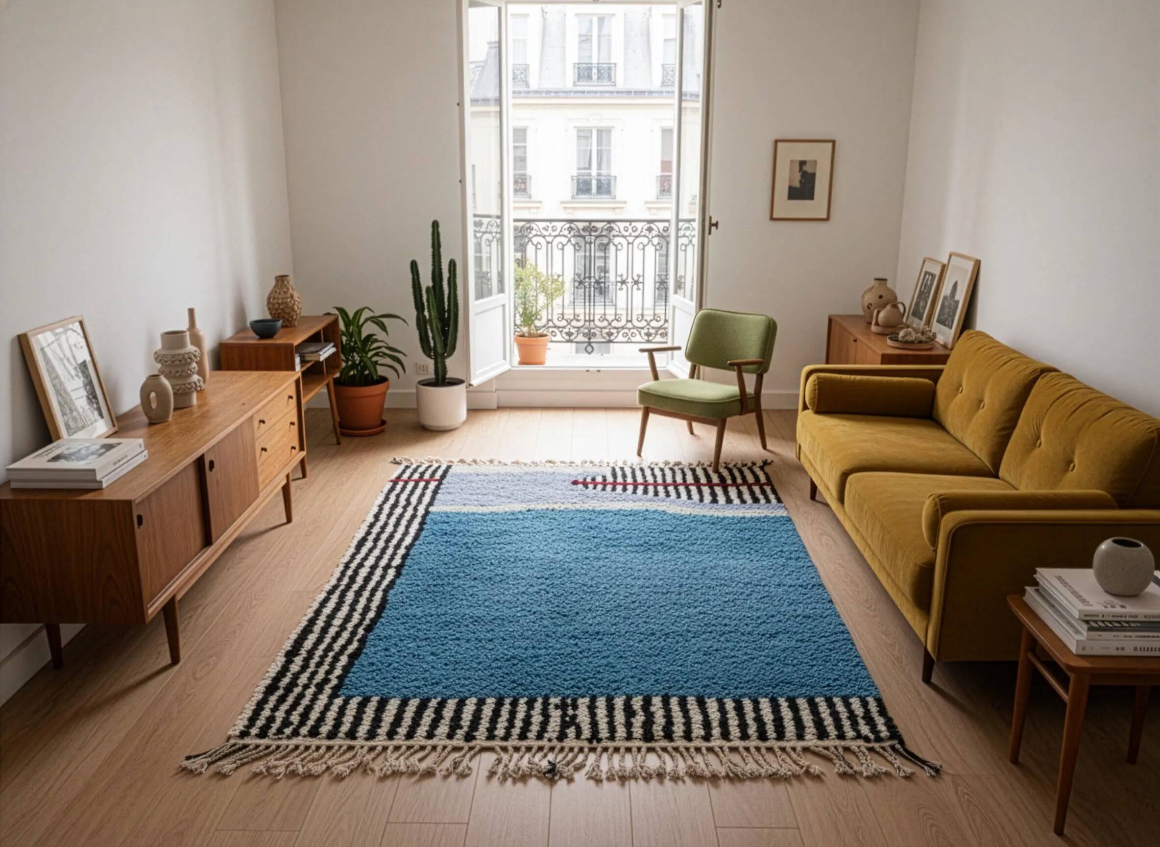 Traditional Berber rug 3x2 m