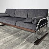 Canapé Bauhaus chromé par Robert Slezak pour les usines Slezak, années 1930