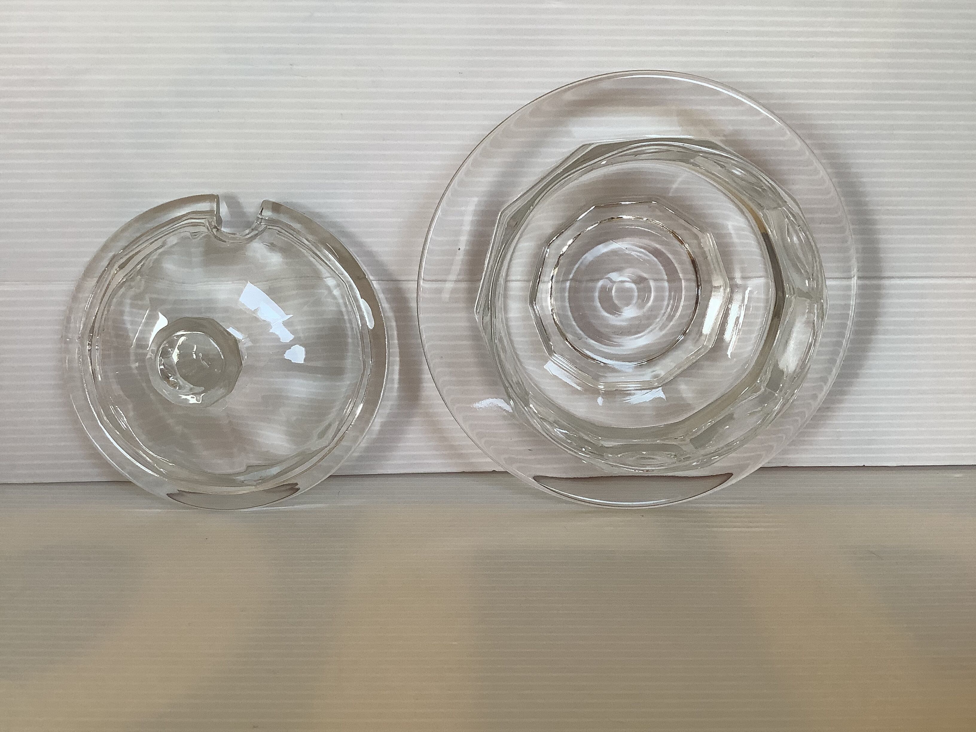 Old jam maker with thick glass facets