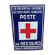 Enamelled plate former emergency post