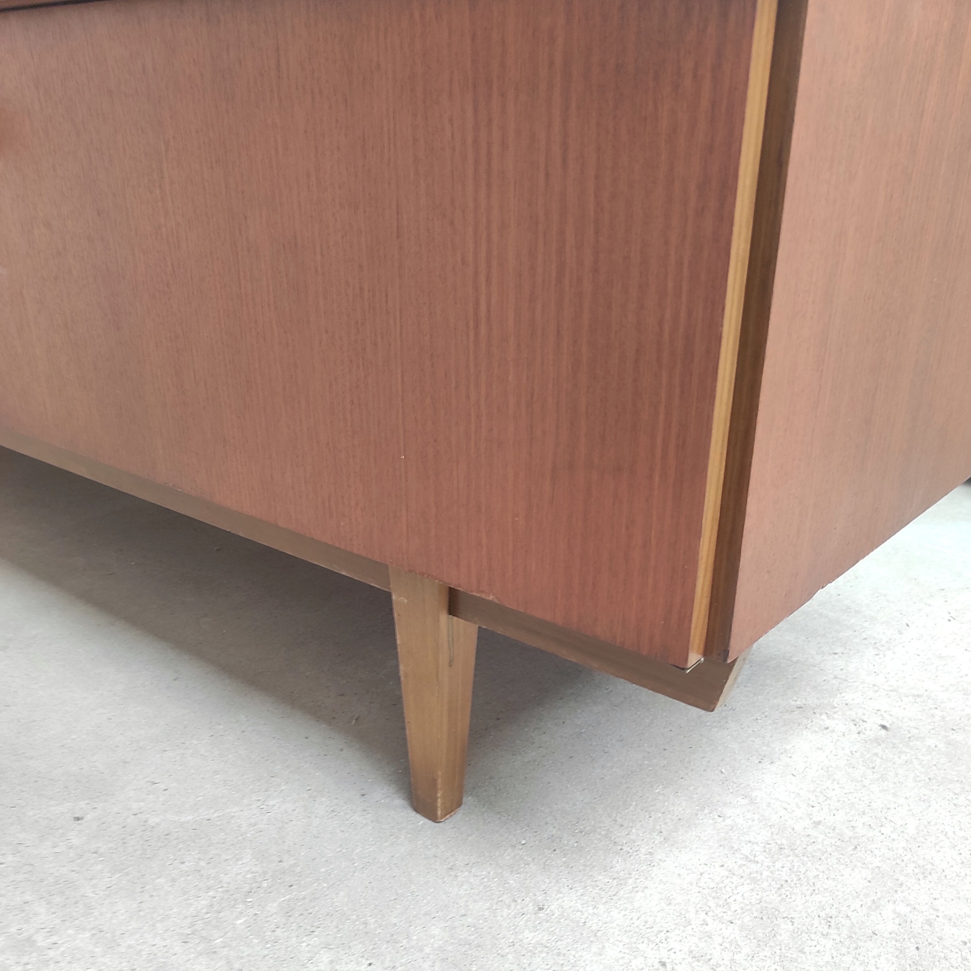 Low sideboard 220cm, 1960