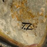 Empty pocket in rock painting style / vintage / signed