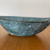 Blue ceramic with lava effect Signed MISSY ANNECY 1960-1980