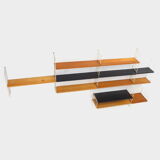Mid century wall unit shelving system by Nisse Strinning for String AB, Sweden 1950s-1960s