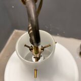Suspension italienne en verre opalin