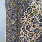 Vintage persian hand-woven keshan carpet ,240x141