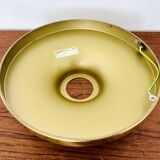 Brass and Glass Flush Light by Glashütte Limburg