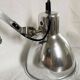 Vintage accordion wall light in chrome metal.