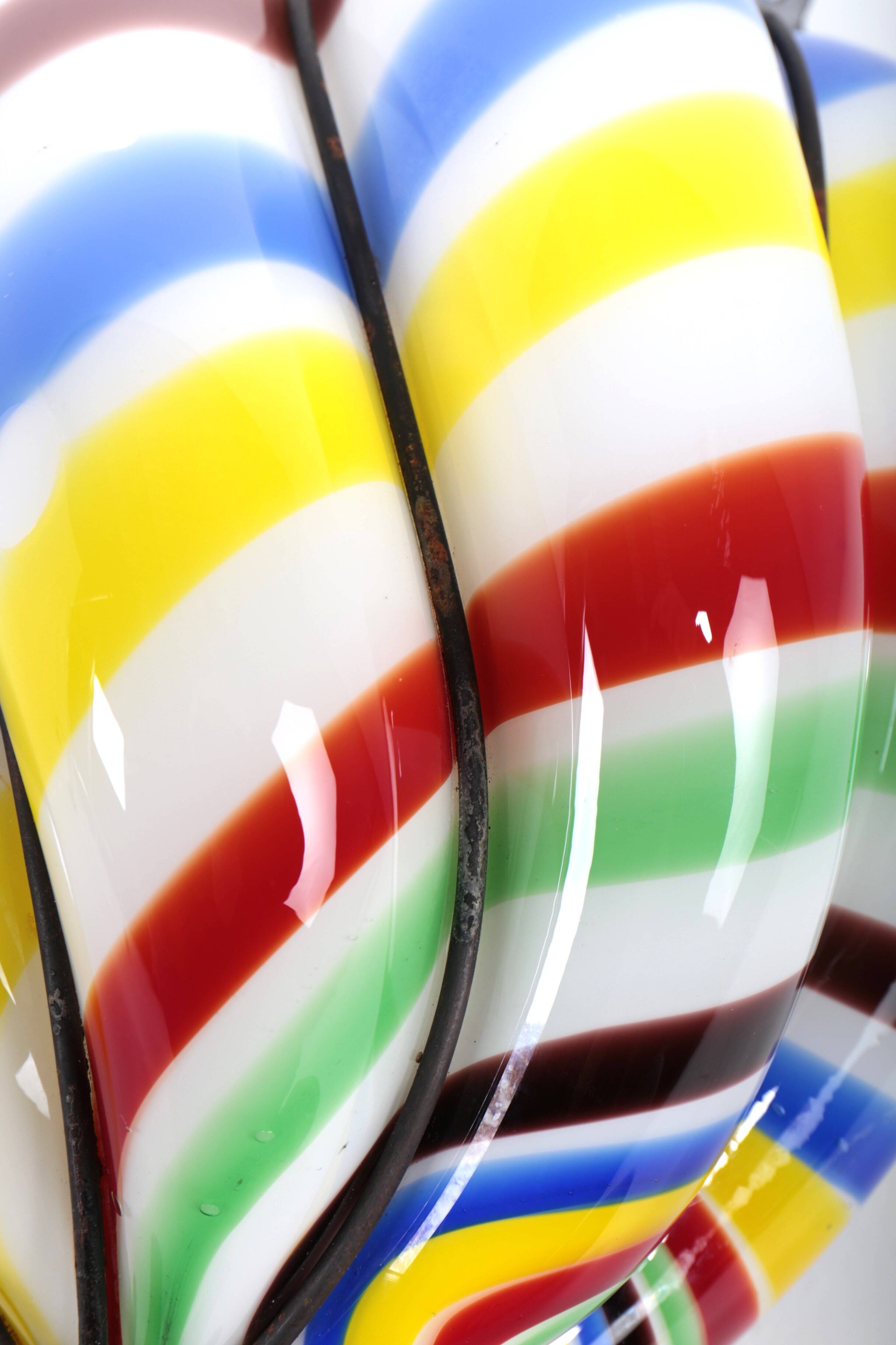 "Barley Sugar" lantern in Murano glass, circa 1950