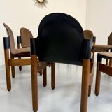Set of 8 postmodern THONET FLEX chairs designed by Gerd Lange, vintage 80s.