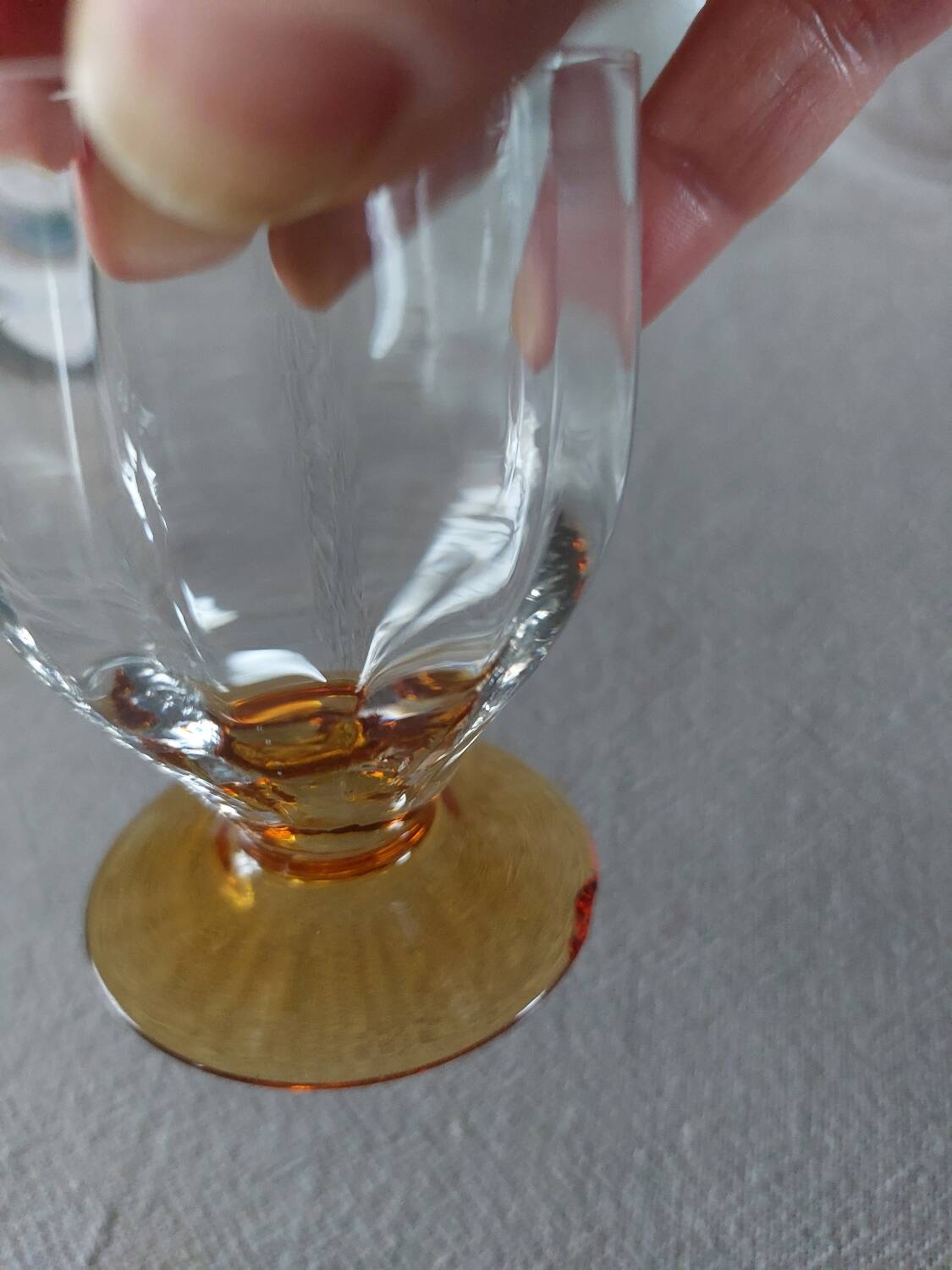 Vintage faceted shot glass