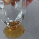 Verre à liqueur vintage à facettes