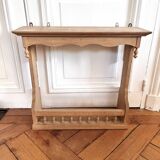 Wooden wall-mounted dresser shelf