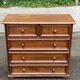 Vintage Louis XIV commode from the 1950s in dark oak.