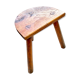 Tabouret tripode brutaliste