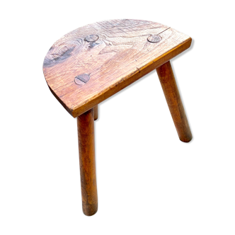 Tabouret tripode brutaliste