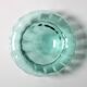 Cendrier en verre soufflé vintage teal, cendrier italien des années 50 / années 70