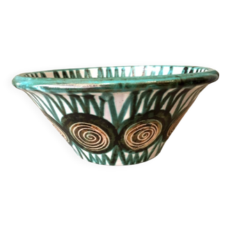 Salad bowl or fruit cup robert picault vintage ceramic vallauris