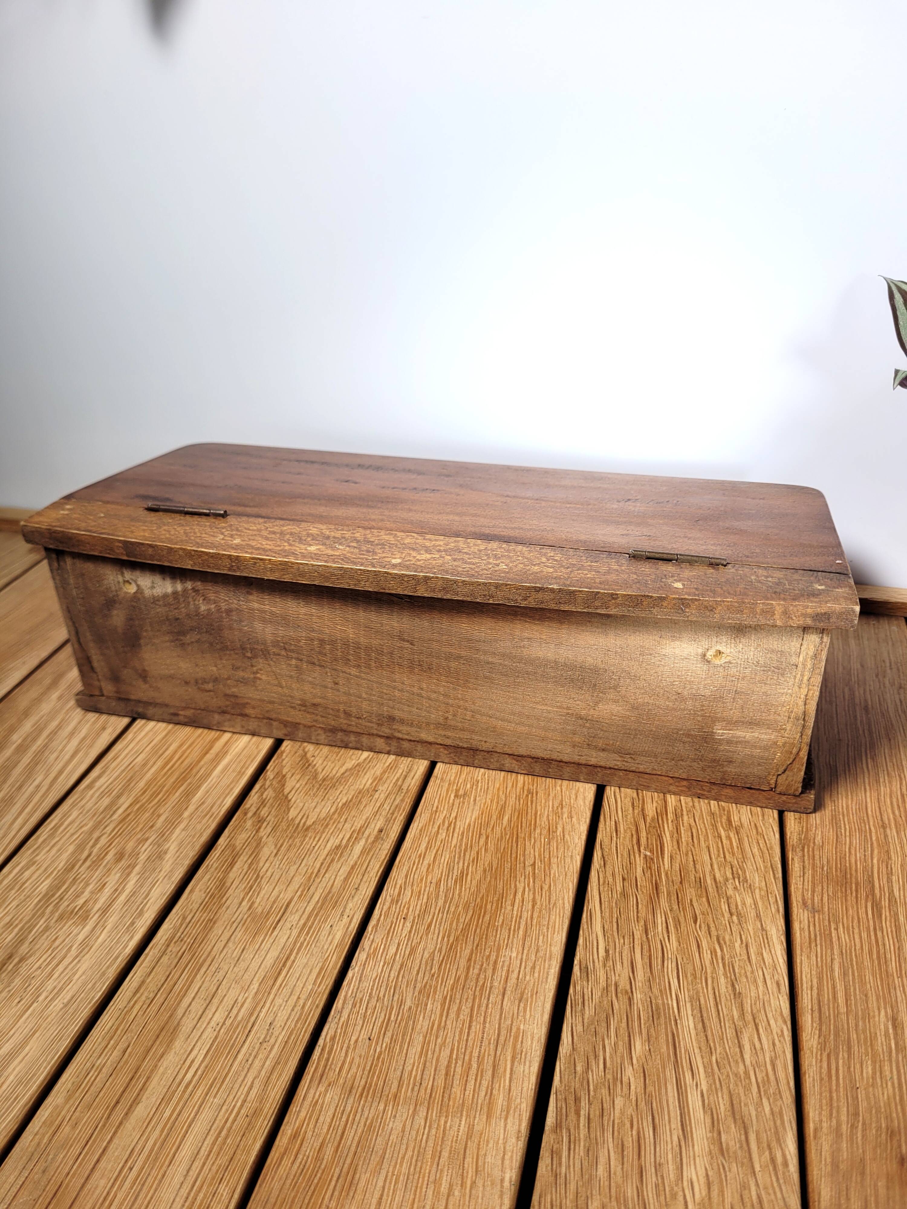 Old wooden box desk